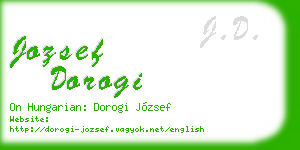 jozsef dorogi business card